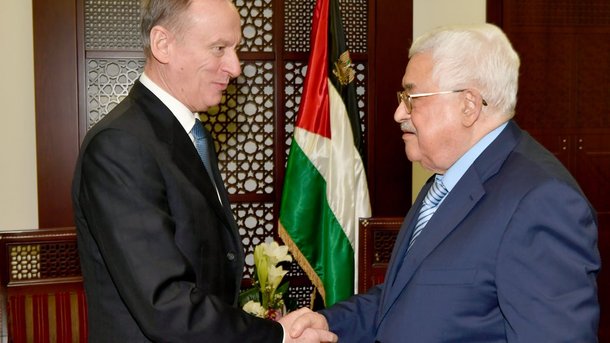 Секретарь Совета Безопасности Российской Федерации встретился с в г.Рамалле с Президентом Палестины.