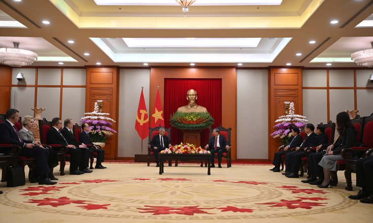 Генеральный секретарь ЦК Компартии Вьетнама То Лам в Ханое принял Секретаря Совета Безопасности Российской Федерации Сергея Шойгу