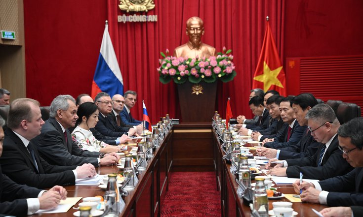 Состоялись консультации Секретаря Совета Безопасности Российской Федерации Сергея Шойгу с Министром общественной безопасности Вьетнама Лыонг Там Куангом