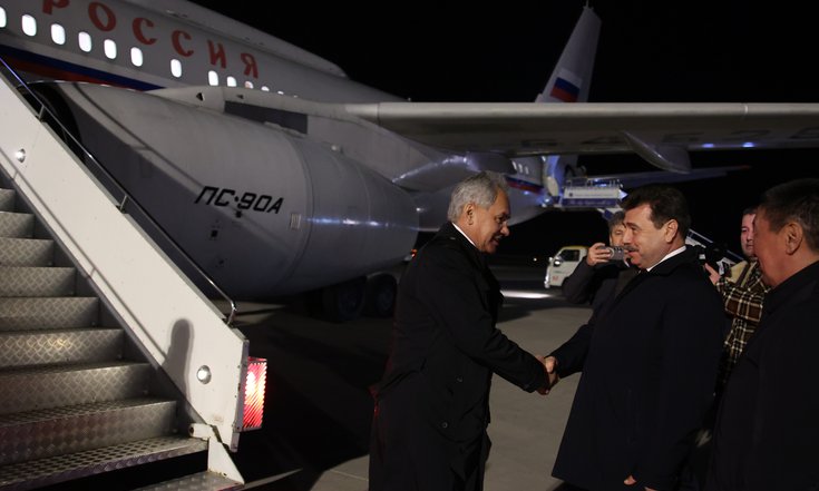 Сергей Шойгу прибыл прибыл в Бишкек