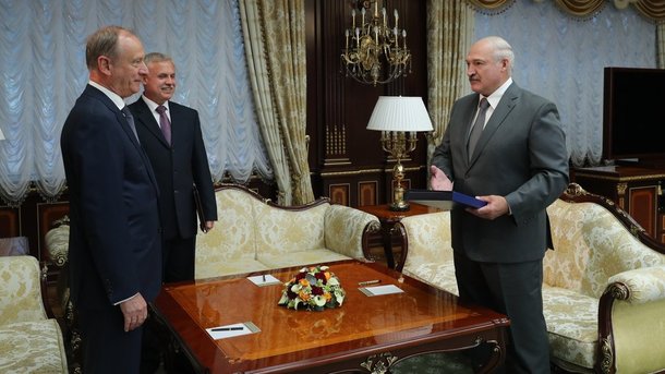 Секретарь Совета Безопасности России Николай Патрушев сегодня в Минске принят Президентом Республики Белоруссия Александром Лукашенко