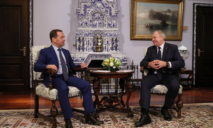 Дмитрий Медведев и Сергей Румас