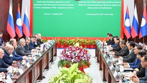 Состоялась встреча Секретаря Совета Безопасности Российской Федерации Сергея Шойгу с Заместителем Премьер-Министра, Министром общественной безопасности Лаоса Вилаем Лакхамфонгом