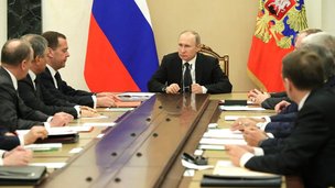 Владимир Путин провёл совещание с постоянными членами Совета Безопасности