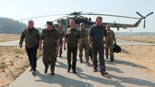 Заместитель Председателя Совета Безопасности Российской Федерации Дмитрий Медведев посетил полигон «Мулино»