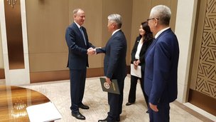 Секретарь Совета Безопасности Российской Федерации Николай Патрушев в Ташкенте провел встречу с Секретарем Совета национальной безопасности Монголии Жадамбыном Энхбаяром