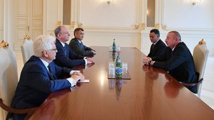 Секретарь Совета Безопасности России Николай Патрушев принят в Баку Президентом Азербайджанской Республики Ильхамом Алиевым