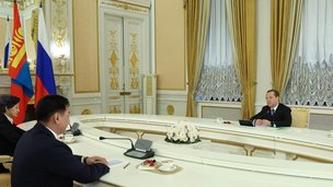 Заместитель Председателя Совета Безопасности Российской Федерации Дмитрий Медведев встретился с Президентом Монголии Ухнагийн Хурэлсухом