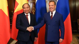 Заместитель Председателя Совета Безопасности Российской  Федерации Дмитрий Медведев встретился с Президентом Социалистической Республики Вьетнам Нгуен Суан Фуком