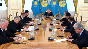 Президент Республики Казахстан Н.Назарбаев принял  руководителей делегаций, прибывших в Астану на 12-ю Встречу секретарей советов безопасности стран ШОС